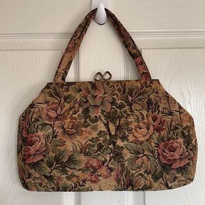 Floral Tapestry Handbag
